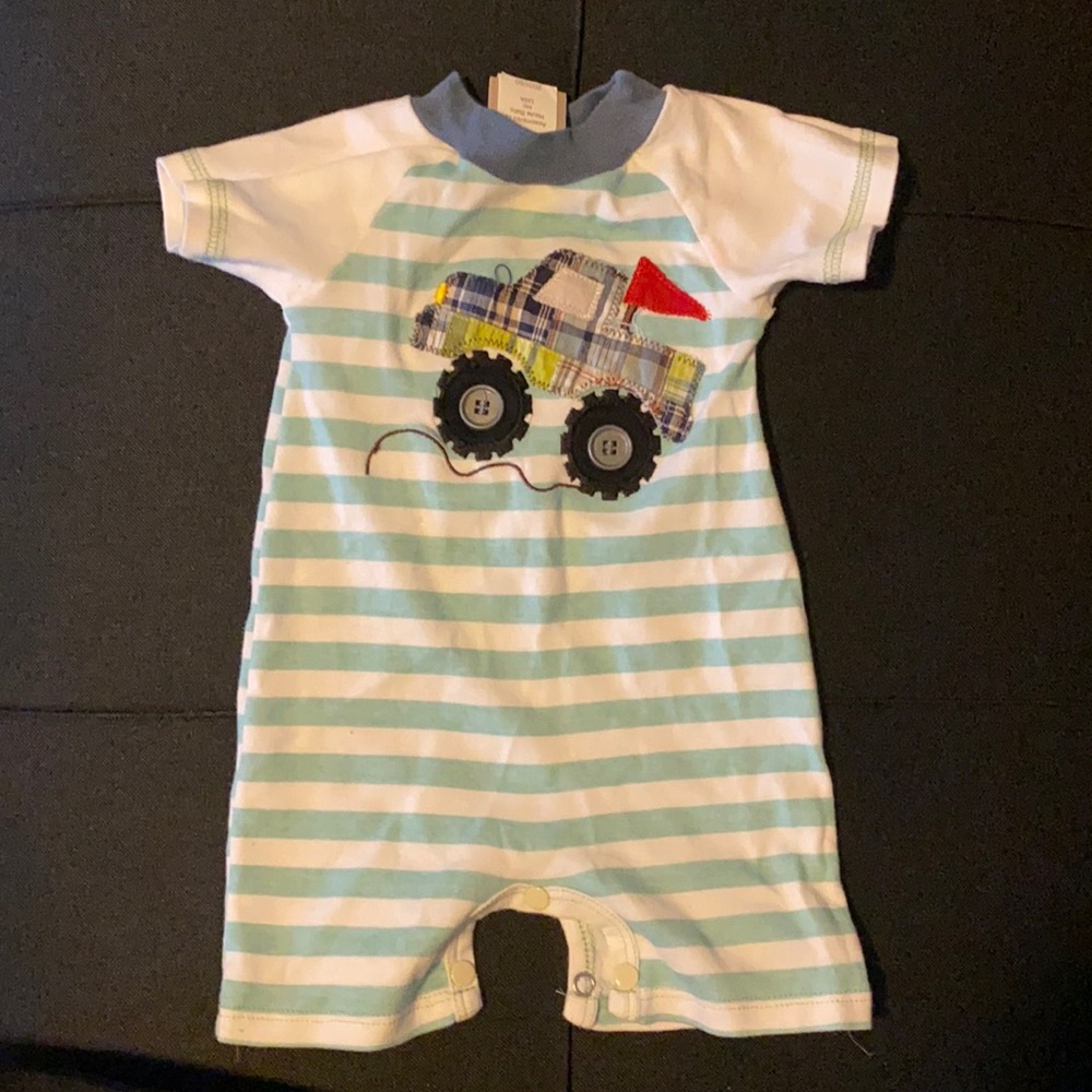 Boutique romper for newborn to 3 months